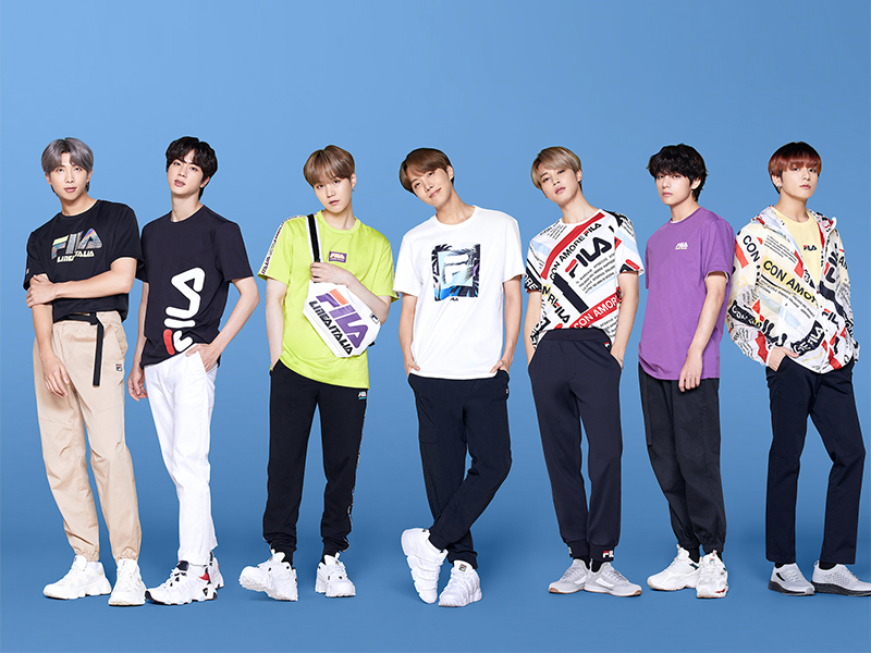 FILA تطلق مجموعة رجالية فريدة بالتعاون مع الفرقة العالمية BTS